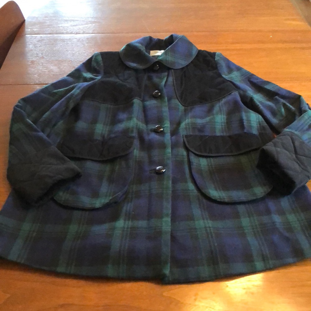 ASOS Wool Plaid Swing Coat